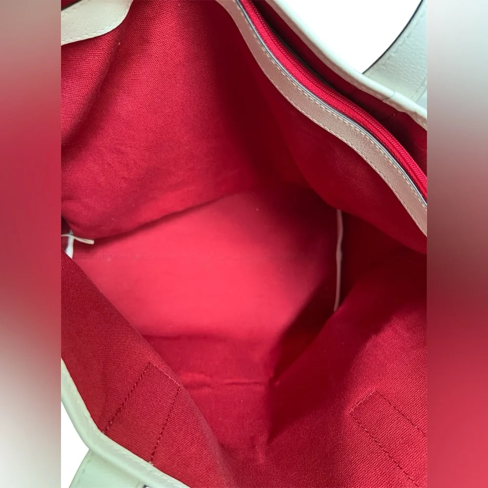 Kate Spade New York Ash Street Logo Tote in Asphalt Red, Triple Compartment - Picture 7 of 14